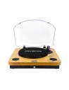 Tocadiscos - Aiwa GBTUR-120BKMKII, Madera, Bluetooth