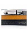 Tocadiscos - Aiwa GBTUR-120BKMKII, Madera, Bluetooth