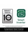 Combi Libre Instalación - LG GBV5250DEP, Inox Negro, 2.03 m, Eficiencia D