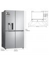 Frigorífico Multidoor - LG  GMJ960MBJE, No Frost, 1.79 metros, Door-In-Door, DoorCooling, Inox
