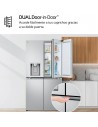 Frigorífico Multidoor - LG  GMJ960MBJE, No Frost, 1.79 metros, Door-In-Door, DoorCooling, Inox