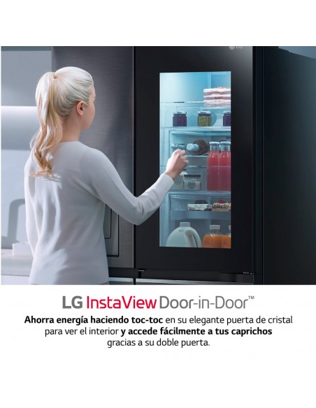 Frigorífico negro LG GMQ844MC5E | Con...