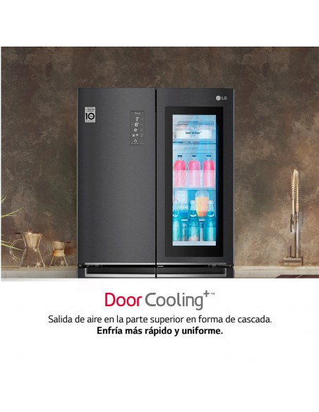 Frigorífico negro LG GMQ844MC5E | Con...