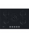 Placa Gas - Whirpool GOWL 728NB, 5 fuegos, Cristal Negro