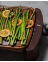 Plancha de Asar -  Jata  GR559, 1.600 W, Terracota, 46x28 cm