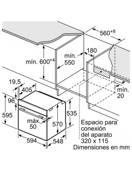 Horno Multifunción - Bosch HBG5780W6...