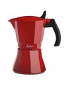 Cafetera Italiana -  Jata HCAF2006 Vulcano, 6 Tazas, Rojo
