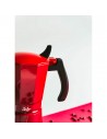 Cafetera Italiana -  Jata HCAF2006 Vulcano, 6 Tazas, Rojo