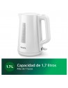 Hervidor - Philips HD9318/00, 2200W, 1,7 Litros, Blanco