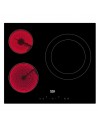 Placa Vitrocerámica -  Beko HIC63402T , 3 Zonas de Cocción, 60 cm, Booster, Negro
