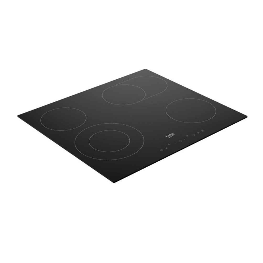 Placa Vitrocerámica - Beko HIC 64403 T, 4 Zonas de Cocción, Extensible ...