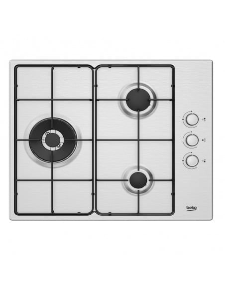 Placa Gas - Beko HIGG 63125 SCX, Tres...