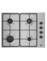 Placa Gas Natural - Beko HIGG 64103 SXN, 4 fuegos, 61cm, Inox