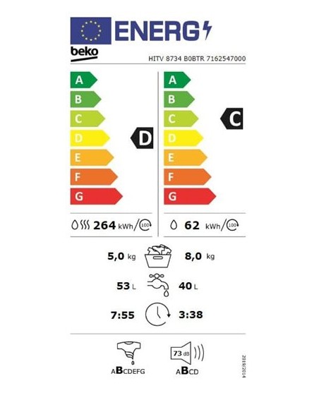 Lavasecadora Integrable Beko HITV...