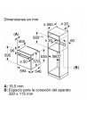 Horno Multifunción - BOSCH HRA574BS0, Cristal Negro, Pirólisis