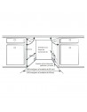 Lavavajillas 45 cm - Hisense HS522E10W, 9 servicios, 47 dB, 45 cm, Blanco