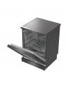 Lavavajillas Libre Instalación - Hisense HS673B60BX, 16 servicios, 44 dB, 60 cm, 3ºBandeja, Wi-Fi, Inox Oscuro