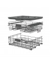 Lavavajillas Libre Instalación - Hisense HS673B60BX, 16 servicios, 44 dB, 60 cm, 3ºBandeja, Wi-Fi, Inox Oscuro