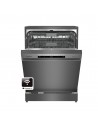 Lavavajillas Libre Instalación - Hisense HS673B60BX, 16 servicios, 44 dB, 60 cm, 3ºBandeja, Wi-Fi, Inox Oscuro