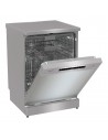 Lavavajillas Libre Instalación - Hisense HS673B60X, 16 servicios, 44 dB, 60 cm, 3ºBandeja, Wi-Fi, Inox