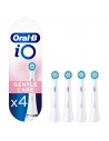 Cabezal de Cepillo de Dientes Eléctrico - Oral-B  iO SW-4 Gentle Care, 4 Unidades, Blanco