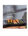 Plancha de Asar - Jata  JEGR2851 Stonite Electrónica, 2.600 W,  Resistencia en M, 46x28 cm