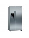 Frigorífico Americano - Bosch KAD93AIEP, Eficiencia E, Acero Inoxidable, Dispensador de agua, No-Frost