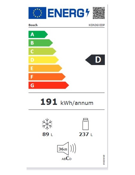 Combi BOSCH KGN36XIDP
