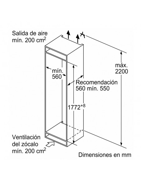 Frigorífico Integrable - Bosch...