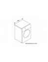 Lavadora Libre Instalación - BOSCH WAN2428XES, Inox, 8 kg, 1200 rpm, Eficiencia A