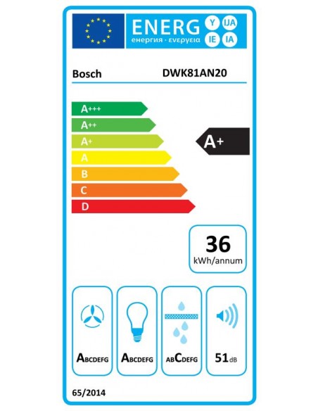 Campana Decorativa - BOSCH DWK81AN20,...