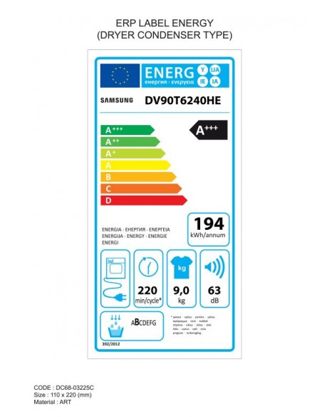 Secadora Carga Frontal - SAMSUNG...