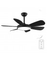 Ventilador Techo - CECOTEC EnergySilence Aero 5200 Black Pro, 6 aspas