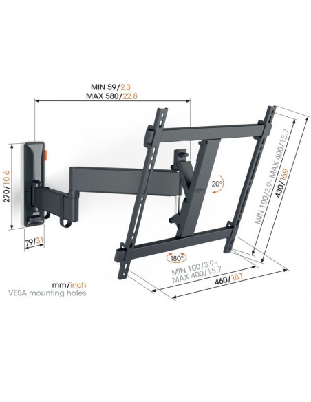 Soporte TV - VOGEL'S TVM 3443, 32"-...