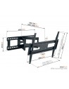 Soporte TV - VOGEL'S MA4040-C1, Negro, 40"-77"
