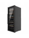 Vinoteca Libre Instalación - CECOTEC Bolero GrandSommelier Duo 77000, 77 Botellas, Negro