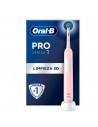 Cepillo de Dientes Eléctrico - Oral-B Pro 1, Rosa, Recambio extra