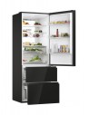 Combi 3 Puertas - HAIER HTW7720DNGB, Cristal Negro, Altura 200 cmm, Anchura 70 cm
