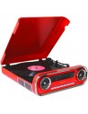 Tocadiscos - LAUSON 01TT17, Rojo, Bluetooth Tocadiscos - LAUSON 01TT17, Rojo, Bluetooth