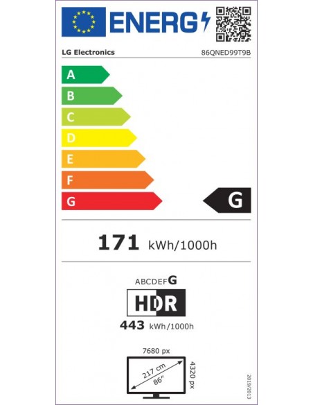 TV MiniLED- LG 86QNED99T9B, 8K, Smart...