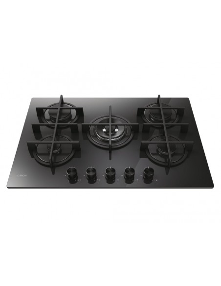 Placa Gas - CANDY CVG74WTB, 75 cm, Negro