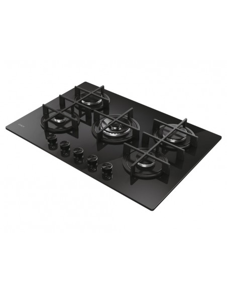 Placa Gas - CANDY CVG74WTB, 75 cm, Negro