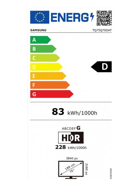 TV QLED - SAMSUNG TQ75Q70DATXXC, 4K...
