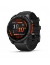 Smartwatch - GARMIN Fenix 8 Slate, Gris, 43 mm, 10 ATM