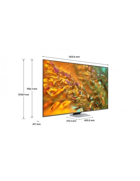 TV QLED - SAMSUNG TQ75Q80DATXXC, 4K,...