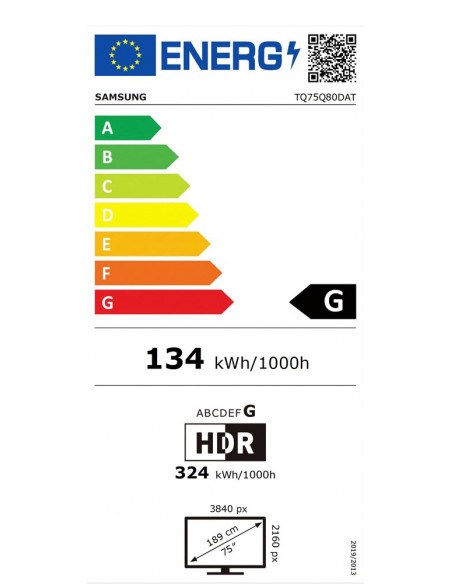 TV QLED - SAMSUNG TQ75Q80DATXXC, 4K,...
