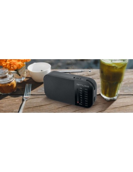 Radio Portátil - MUSE M-025 R, Negro