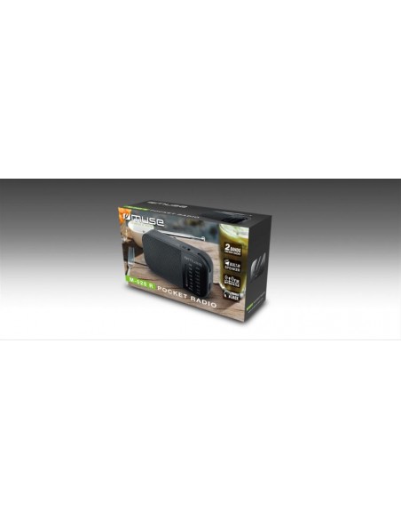 Radio Portátil - MUSE M-025 R, Negro