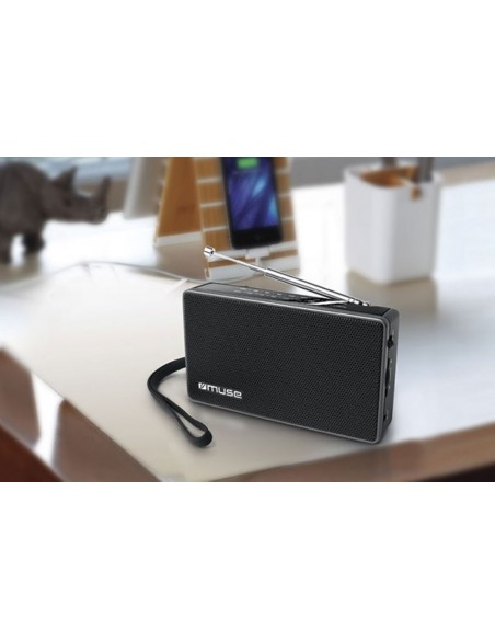 Radio Portátil - MUSE M-030 R, Negro