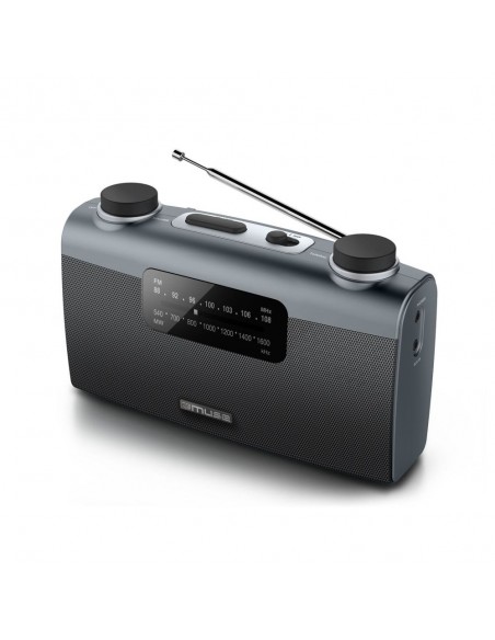 Radio Portátil - MUSE M-058 R, Gris